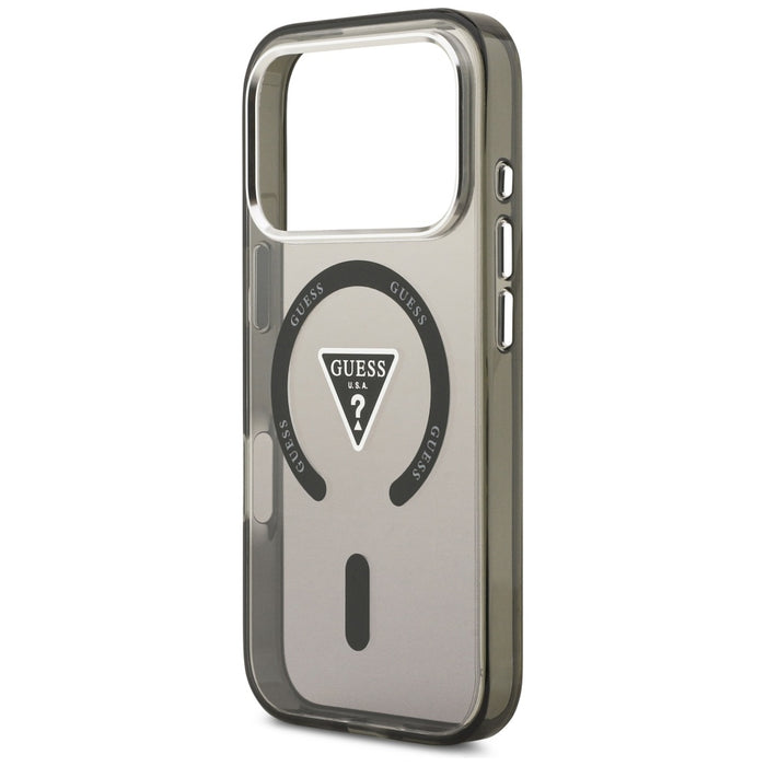 Guess IML Gradient Triangle Logo MagSafe Case for iPhone 17 Pro - Black