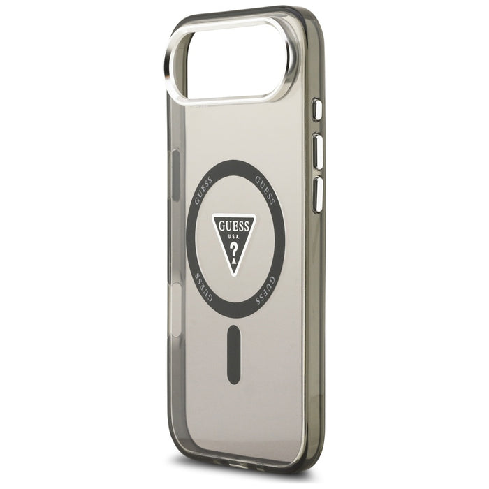Guess IML Gradient Triangle Logo MagSafe case for iPhone Air - black