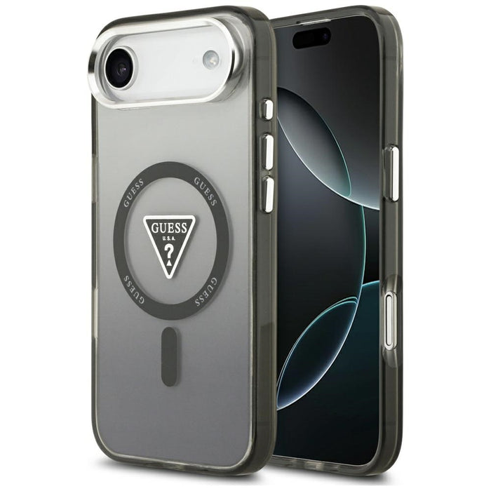 Guess IML Gradient Triangle Logo MagSafe case for iPhone Air - black