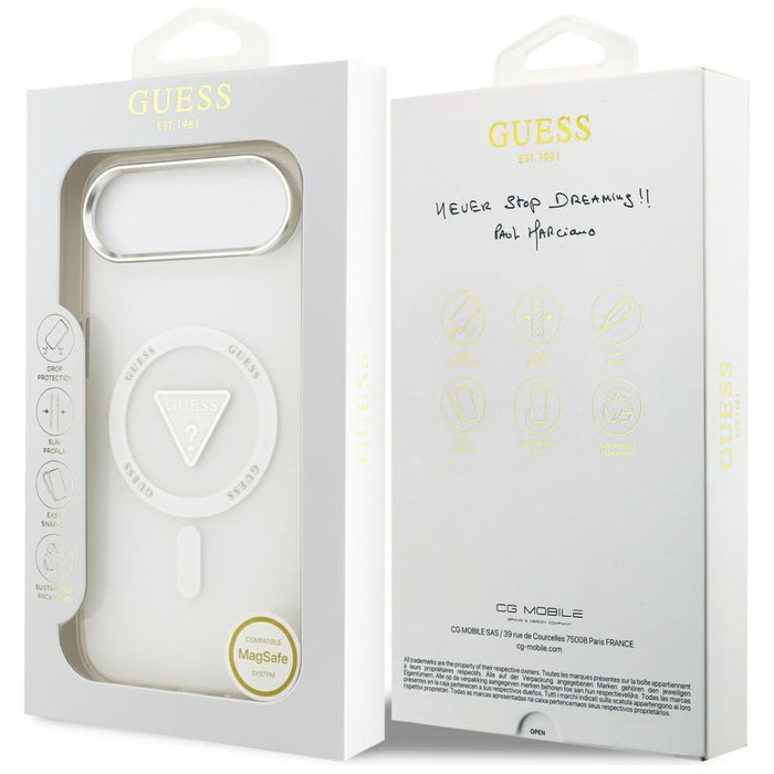 Guess IML Gradient Triangle Logo MagSafe Case for iPhone Air - Clear