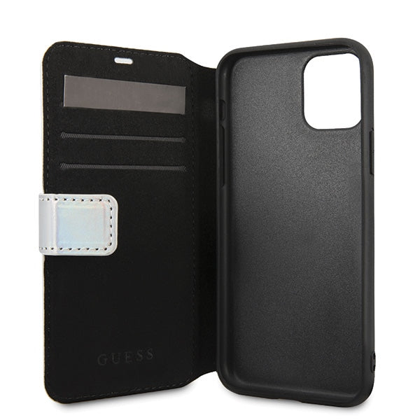 Guess GUFLBKN58BLD iPhone 11 Pro silver/silver book Iridescent