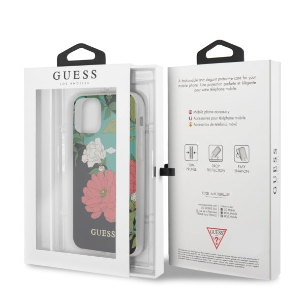 Guess GUHCN58IMLFL01 iPhone 11 Pro black/black N°1 Flower Collection