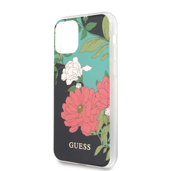 Guess GUHCN65IMLFL01 iPhone 11 Pro Max black/black N°1 Flower Collection