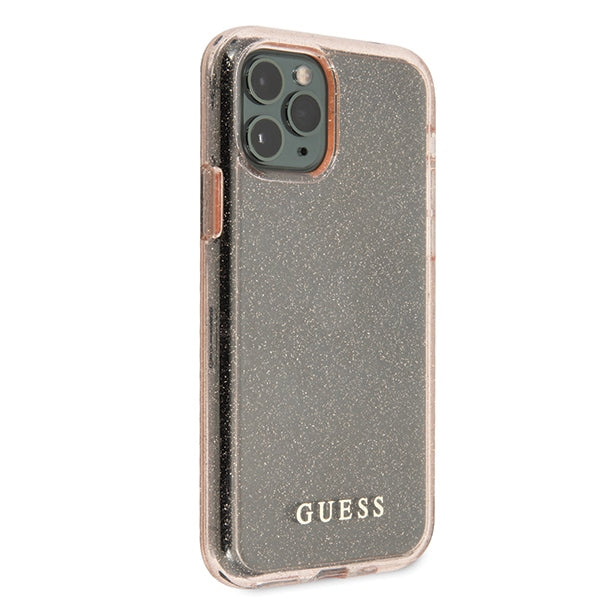 Guess GUHCN58PCGLPI iPhone 11 Pro pink/pink hard case Glitter