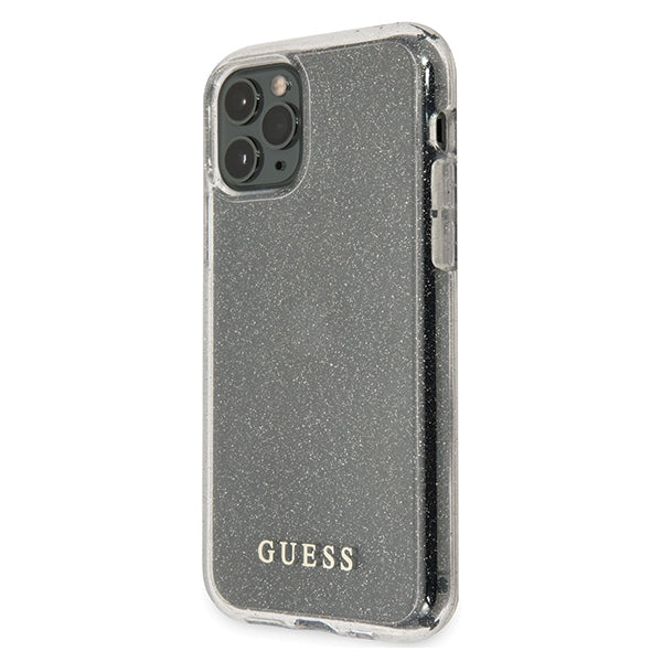 Guess GUHCN58PCGLSI iPhone 11 Pro silver/silver hard case Glitter