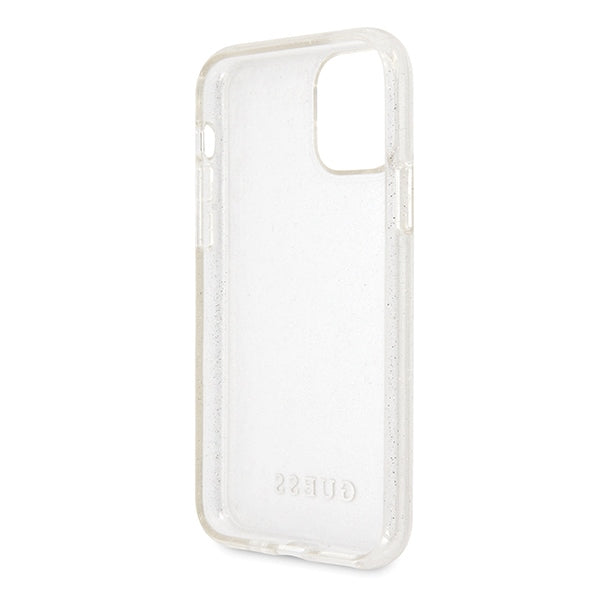 Guess GUHCN65PCGLSI iPhone 11 Pro Max silver/silver hard case Glitter