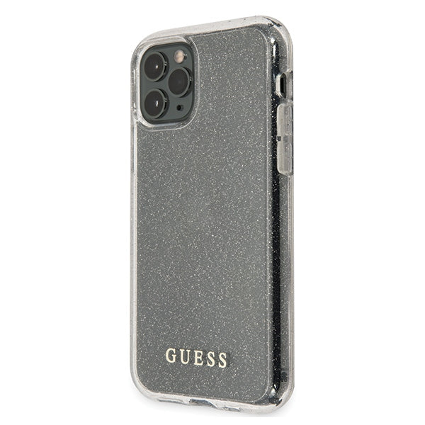 Guess GUHCN65PCGLSI iPhone 11 Pro Max silver/silver hard case Glitter