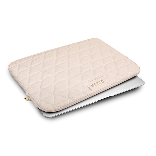 Guess Quilted cover for a 13" laptop - pink