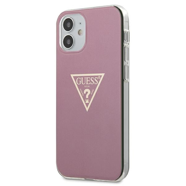 Guess GUHCP12SPCUMPTPI iPhone 12 mini 5.4&quot; pink/pink hardcase Metallic Collection