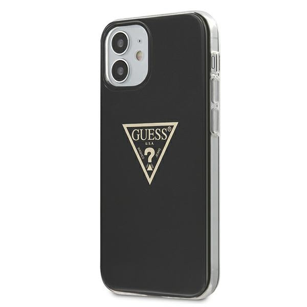 Guess GUHCP12SPCUMPTBK iPhone 12 mini 5.4" black/black hardcase Metallic Collection
