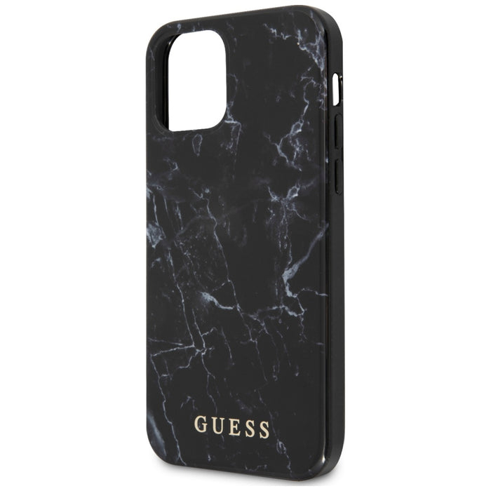Guess Marble Case for iPhone 12 mini - Black