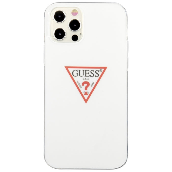Guess GUHCP12MPCUCTLWH iPhone 12/12 Pro 6.1&quot; white/white hardcase Triangle Collection