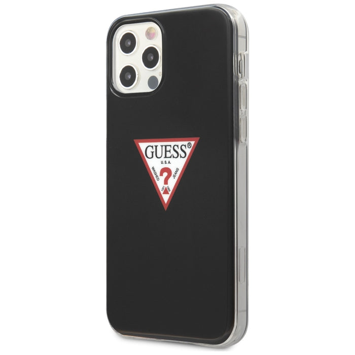 Guess GUHCP12MPCUCTLBK iPhone 12/12 Pro 6.1&quot; black/black hardcase Triangle Collection