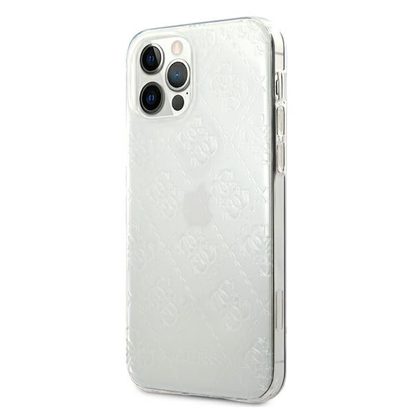 Guess GUHCP12L3D4GTR iPhone 12 Pro Max 6.7" transparent hardcase 4G 3D Pattern Collection