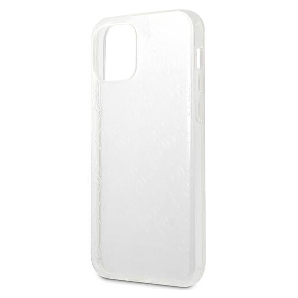 Guess GUHCP12M3D4GTR iPhone 12/12 Pro 6.1" transparent hardcase 4G 3D Pattern Collection