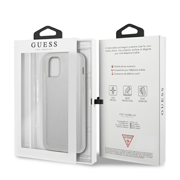 Guess GUHCP12M3D4GTR iPhone 12/12 Pro 6.1" transparent hardcase 4G 3D Pattern Collection