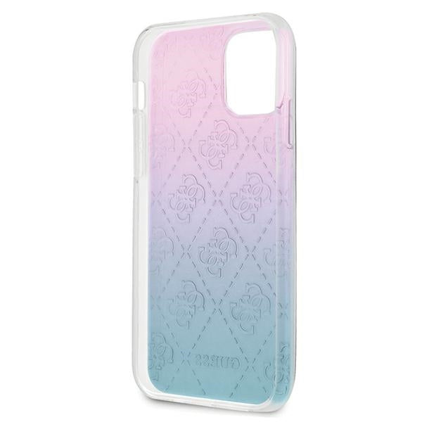 Guess GUHCP12S3D4GGBP iPhone 12 mini 5.4&quot; blue-pink/blue&amp;pink hardcase 4G 3D Pattern Collection