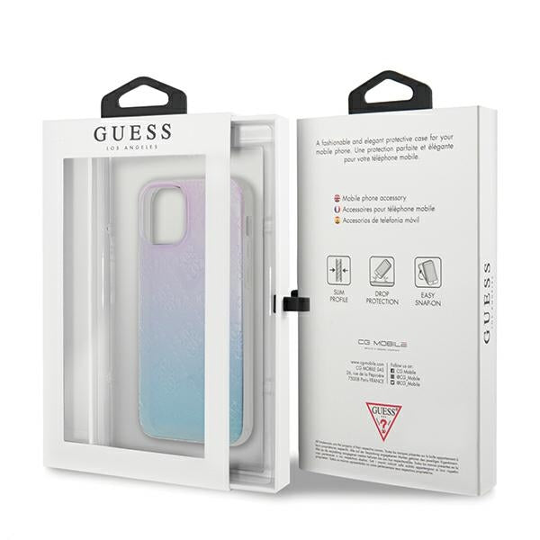 Guess GUHCP12S3D4GGBP iPhone 12 mini 5.4&quot; blue-pink/blue&amp;pink hardcase 4G 3D Pattern Collection