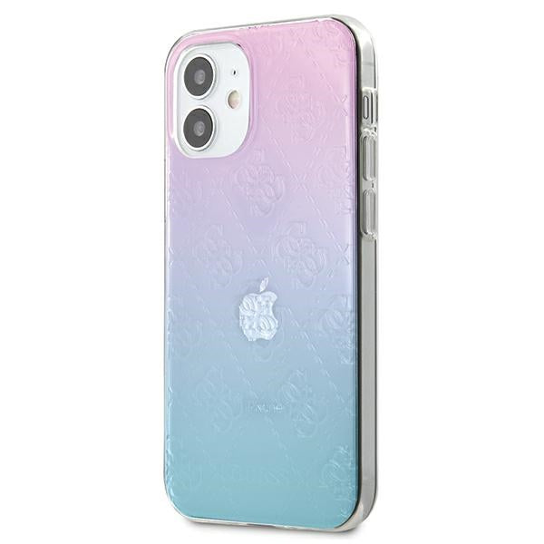 Guess GUHCP12S3D4GGBP iPhone 12 mini 5.4" blue-pink/blue&amp;pink hardcase 4G 3D Pattern Collection