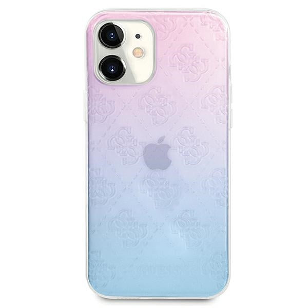 Guess GUHCP12S3D4GGBP iPhone 12 mini 5.4" blue-pink/blue&amp;pink hardcase 4G 3D Pattern Collection