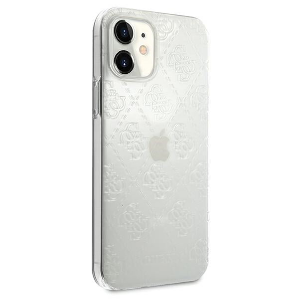 Guess GUHCP12S3D4GTR iPhone 12 mini 5.4" transparent hardcase 4G 3D Pattern Collection