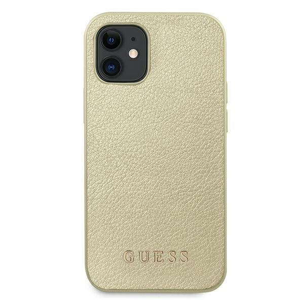 Guess GUHCP12SIGLGO iPhone 12 mini 5.4&quot; gold/gold hardcase Iridescent