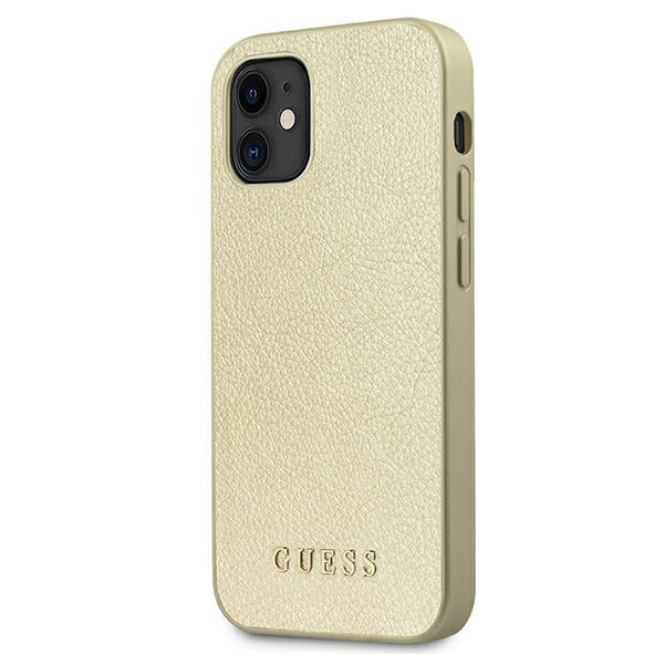Guess GUHCP12SIGLGO iPhone 12 mini 5.4&quot; gold/gold hardcase Iridescent