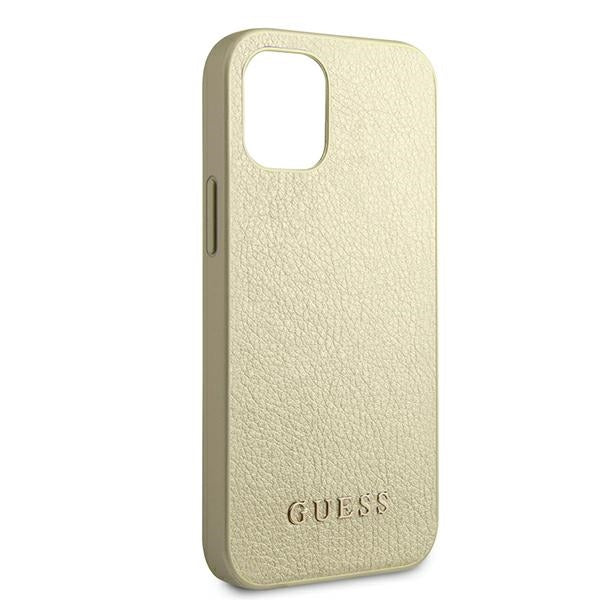 Guess GUHCP12SIGLGO iPhone 12 mini 5.4&quot; gold/gold hardcase Iridescent