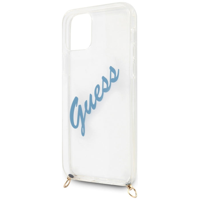 Guess GUHCP12MCRTVSBL iPhone 12/12 Pro 6.1&quot; blue/blue hardcase Script Vintage
