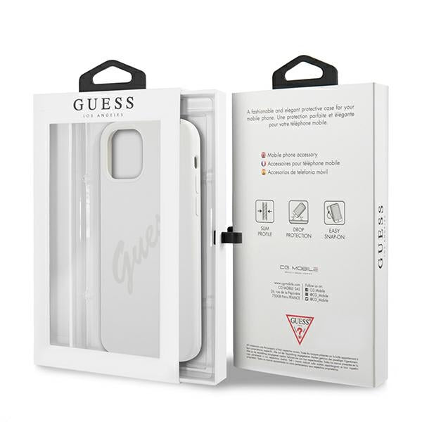 Guess GUHCP12LLSVSCR iPhone 12 Pro Max 6.7" cream/cream hardcase Script Vintage