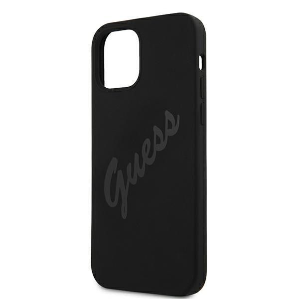 Guess GUHCP12LLSVSBK iPhone 12 Pro Max 6.7&quot; black/black hardcase Script Vintage