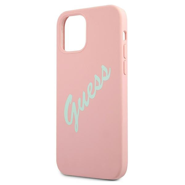 Guess GUHCP12MLSVSPG iPhone 12/12 Pro 6.1&quot; rose green/green pink hardcase Silicone Vintage