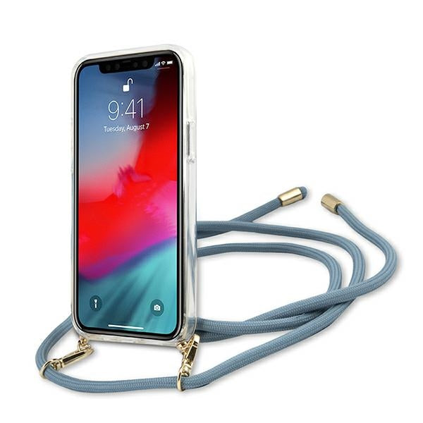 Guess GUHCP12SCRTVSBL iPhone 12 mini 5.4" blue/blue hardcase Script Vintage