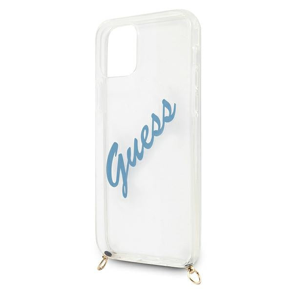 Guess GUHCP12SCRTVSBL iPhone 12 mini 5.4" blue/blue hardcase Script Vintage