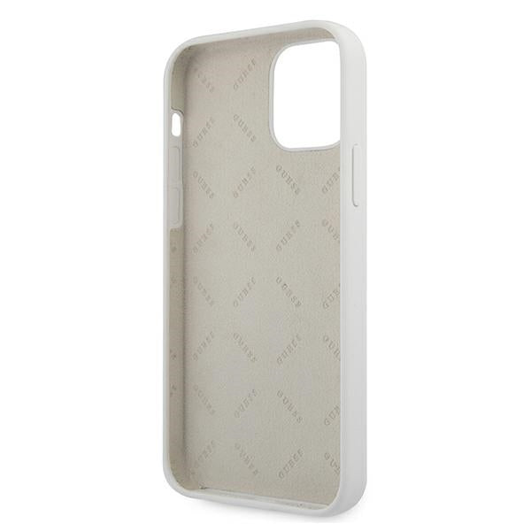 Guess GUHCP12SLSVSCR iPhone 12 mini 5.4" cream/cream hardcase Script Vintage