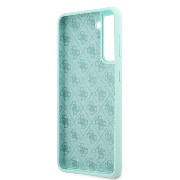 Guess GUHCS21MLSLMGLB S21+ G996 blue/blue hardcase Silicone Script Metal Logo