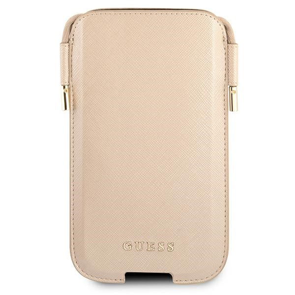 Guess Handbag GUHCP12MSAPSLG 6.1" gold/gold Saffiano