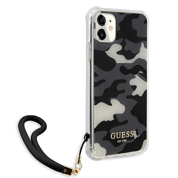 Guess GUHCN61KSARBK iPhone 11 6.1&quot; / Xr black/black hardcase Camo Collection