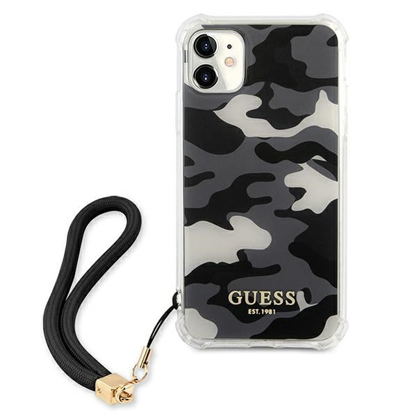 Guess GUHCN61KSARBK iPhone 11 6.1&quot; / Xr black/black hardcase Camo Collection