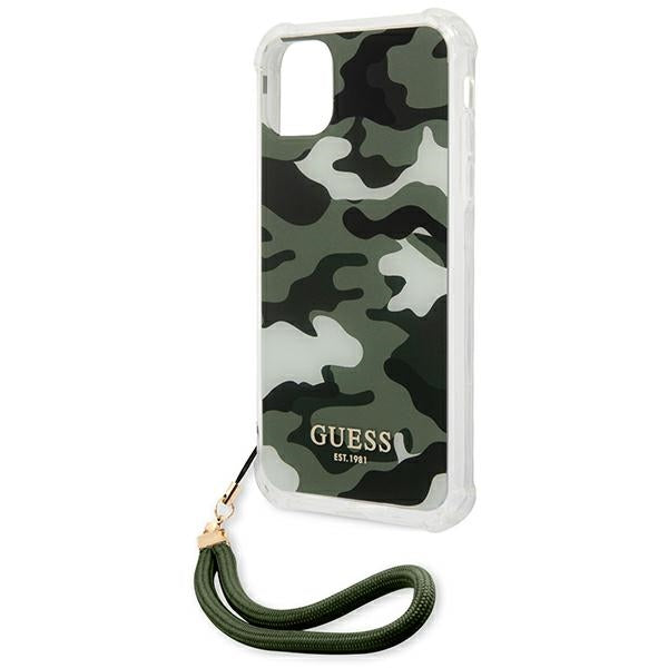 Guess GUHCN61KSARKA iPhone 11 6.1&quot; / Xr green/khaki hardcase Camo Collection