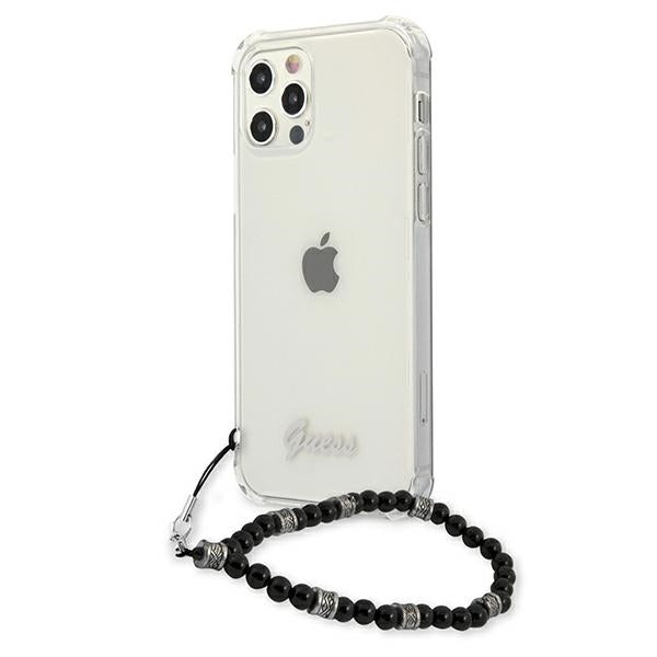 Guess GUHCP12LKPSBK iPhone 12 Pro Max 6.7" Transparent hardcase Black Pearl