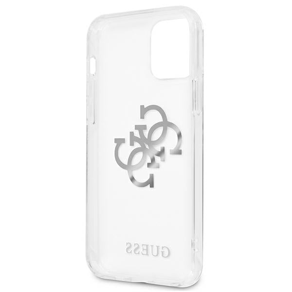 Guess GUHCP12LKS4GSI iPhone 12 Pro Max 6.7" Transparent hardcase 4G Silver Charms Collection