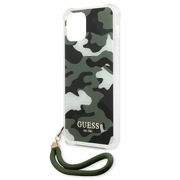 Guess GUHCP12LKSARKA iPhone 12 Pro Max 6.7" green/khaki hardcase Camo Collection