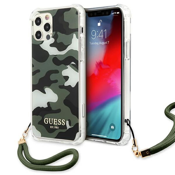 Guess GUHCP12LKSARKA iPhone 12 Pro Max 6.7&quot; green/khaki hardcase Camo Collection