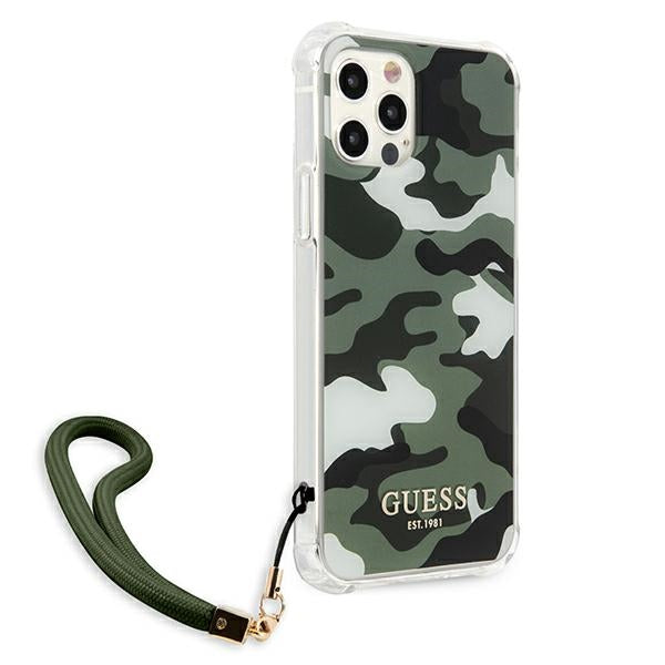 Guess GUHCP12LKSARKA iPhone 12 Pro Max 6.7" green/khaki hardcase Camo Collection