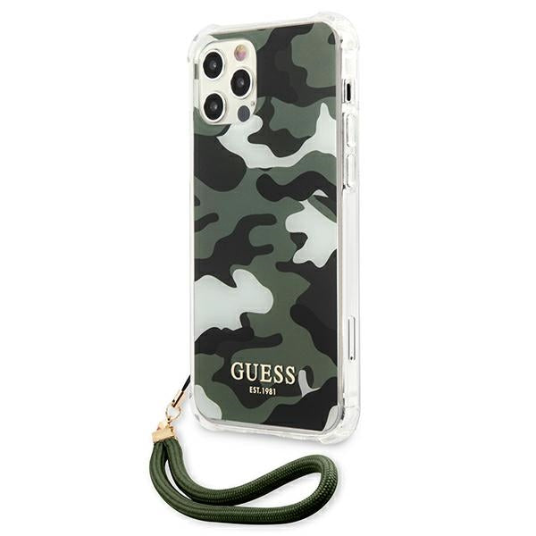 Guess GUHCP12LKSARKA iPhone 12 Pro Max 6.7&quot; green/khaki hardcase Camo Collection