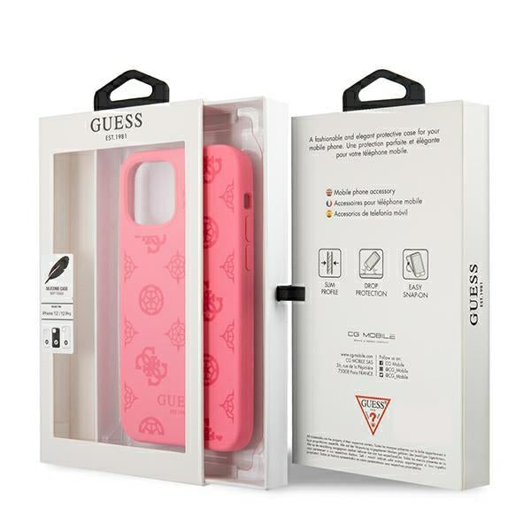 Guess GUHCP12LLSPEFU iPhone 12 Pro Max 6.7&quot; fuchsia/fuchsia hard case Peony Collection