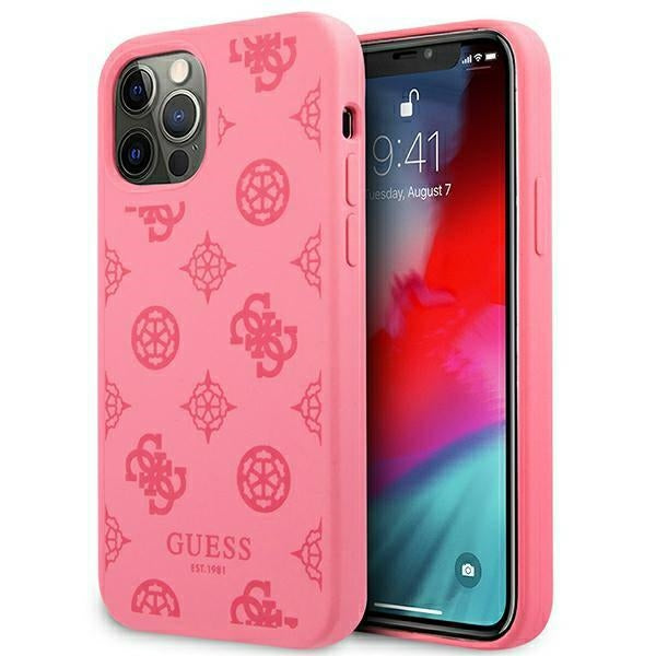 Guess GUHCP12LLSPEFU iPhone 12 Pro Max 6.7&quot; fuchsia/fuchsia hard case Peony Collection