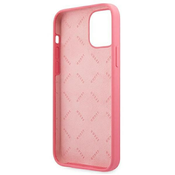 Guess GUHCP12LLSPEFU iPhone 12 Pro Max 6.7&quot; fuchsia/fuchsia hard case Peony Collection