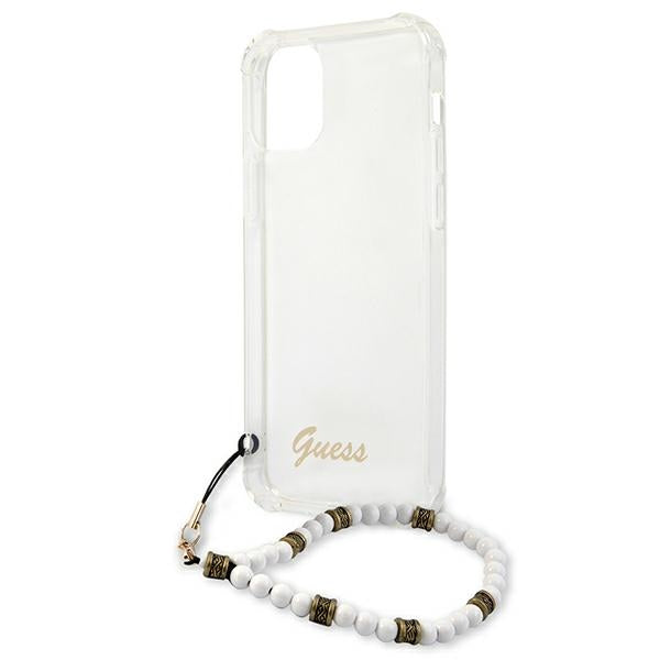 Guess GUHCP12MKPSWH iPhone 12/12 Pro 6.1&quot; Transparent Hardcase White Pearl